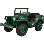 Mamido elektrické autíčko Jeep Willys 4x4 třímístné zelená – Zboží Mobilmania