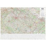 Česko - nástěnná automapa - 1 : 360 000 s rejstříkem obcí 2025 – Sleviste.cz