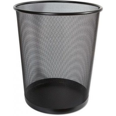 Kovový odpadkový koš CONCORDE, velký, černý 19 litrů – Zboží Dáma