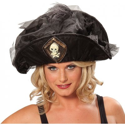 Pirátský klobouk s lebkou