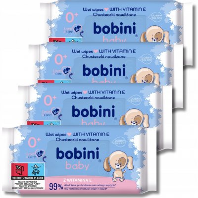 Bobini Baby Hypoalergenní Vlhčené ubrousky 60 ks – Hledejceny.cz