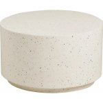 Nordic Living cementový zahradní stolek Bono 70 cm Bílý – Hledejceny.cz