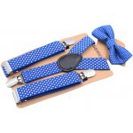 Amparo Miranda dětský set motýlek a kšandy MF02 modrý – Zboží Mobilmania