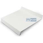 PV Plast venkovní pozinkovaný parapet bílý 400 mm
