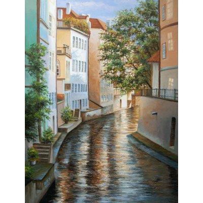 Alexandr Iljuščenko, Kampa, Malba na plátně, olejové barvy, 60 x 80 cm – Zboží Mobilmania