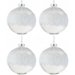 Box 4ks skleněná ozdoba koule s korálky - Ø 10 cm - J-Line by Jolipa – Hledejceny.cz