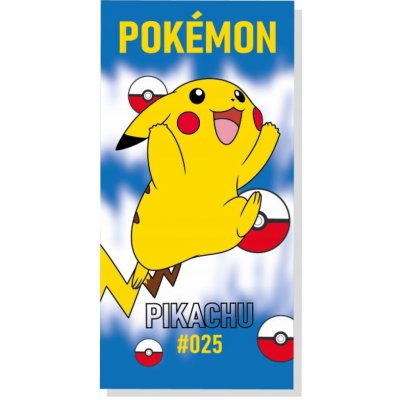 Sahinler Plážová osuška Pokémon Pikachu 025 70 x 140 cm – Zboží Dáma