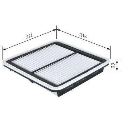Vzduchový filtr BOSCH F 026 400 206 – Hledejceny.cz