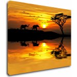 Impresi Obraz Safari západ slunce - 90 x 70 cm – Hledejceny.cz