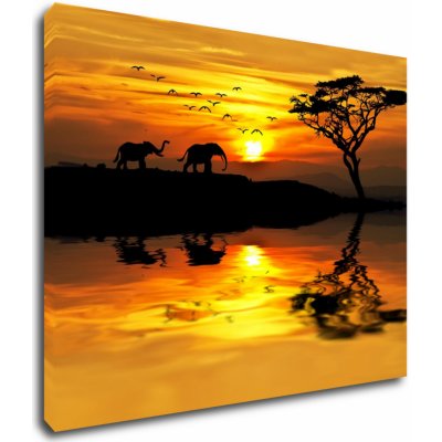Impresi Obraz Safari západ slunce - 90 x 70 cm – Hledejceny.cz