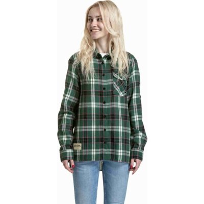Meatfly dámská košile Courtney Dark Green Zelená – Zboží Dáma
