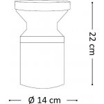 Ideal Lux Torre PT1 Small antracite 158891 šedé 22cm – Hledejceny.cz