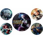 CurePink: | Placky League of Legends:Šampioni|set 5 kusů (25 mm|38 mm) [BP2404787] – Hledejceny.cz