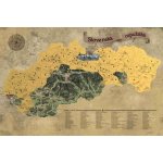 Giftio Stírací mapa Slovenská republika Deluxe XL, Zlatá – Zbozi.Blesk.cz