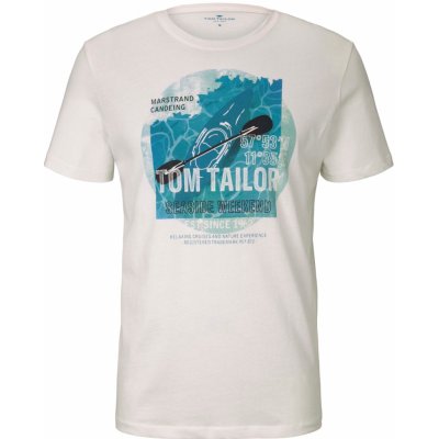 Tom Tailor pánské tričko 1025426 10332 bílá