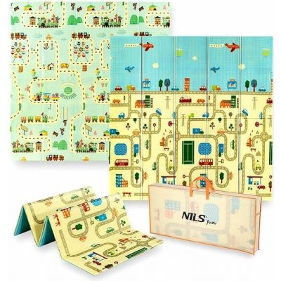 NILS Fun Skládací pěnová podložka MD04 City – Zboží Dáma