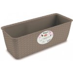 Nohel Garden Truhlík samozavlažovací NATURAL plastový 30x13x11 cm – HobbyKompas.cz