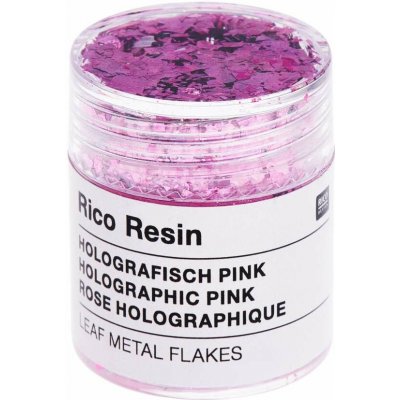 Rico Design GmbH & Co.KG Rico Design Metalické vločky do pryskyřice - holografické růžové – Hledejceny.cz