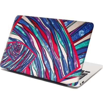 Sablio Samolepka na notebook Pruhovaný motiv 2 - 29x20 cm – Zboží Živě