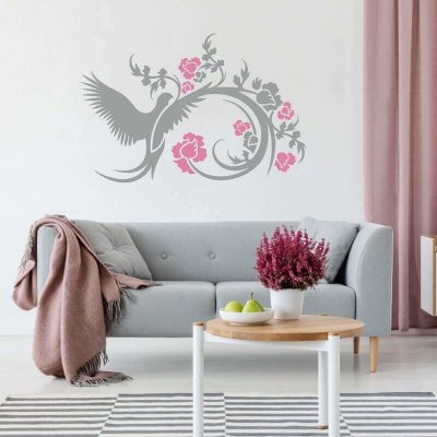 NSPIO Šablona na malování - Rozkvetlé křídlo rozmery 120x90 cm – Zboží Dáma