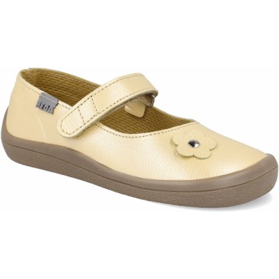 Beda Barefoot baleríny Gold shine žluté – Sleviste.cz