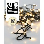Mat osvětlení vánoční 18m 240LED teplá BÍ venkovní – Hledejceny.cz