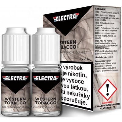 Ecoliquid Electra 2Pack Western Tobacco 2 x 10 ml 6 mg