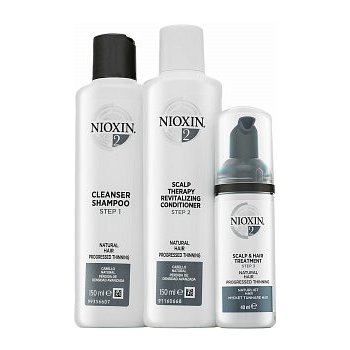 Nioxin System 2 Cleanser Shampoo 150 ml + System 2 Revitalising Conditioner 150 ml + System 2 Scalp & Hair Treatment 40 ml dárková sada
