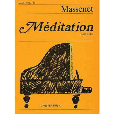 Jules Massenet Meditation From Thais noty na snadný klavír