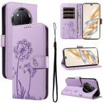 VSECHNONAMOBIL 100079 ART DANDELION Peněženkové pouzdro pro Honor Magic7 Lite 5G fialové – Zboží Živě