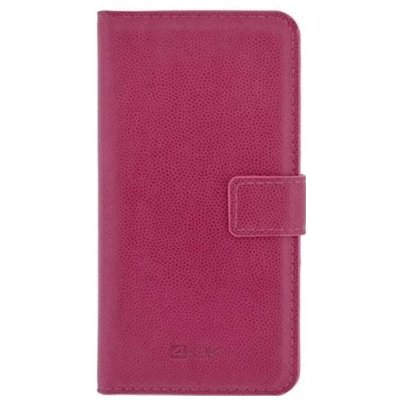 Pouzdro 4-OK BOOK WALLET UNIVERSAL WITH POCKET CARD - XL 6" růžové