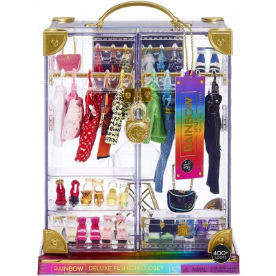 MGA Rainbow High Fashion šatní skříň s oblečky – Sleviste.cz