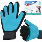 Trixie Pečující masážní rukavice černo modrá 16 x 24 cm – Sleviste.cz