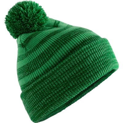 Beechfield Čepice s bambulí Team Stripe B 476 pletená green Zelená – Hledejceny.cz