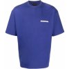 Pánské Tričko Balenciaga Twisted Logo blue tričko tmavě modrá
