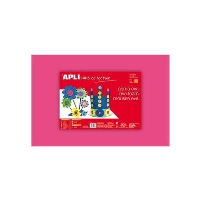 Pěnová guma "Eva sheets", růžová, 400x600 mm, APLI – Sleviste.cz