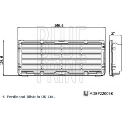 Vzduchový filtr BLUE PRINT ADBP220098 – Hledejceny.cz