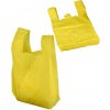 Nákupní taška a košík Taška malá mikrotenová 12x47cm s ušima tenká žlutá 1ks 000032