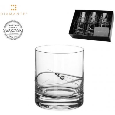 Crystalex Bohemia Glass Sklenice na whisky se Swarovski Elements Soho 6 x 310 ml – Zbozi.Blesk.cz