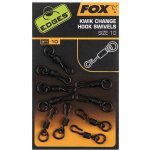 Fox Edges Obratlík Kwik Change Hook Swivels vel.10 10ks – Zboží Dáma