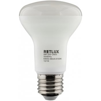 Retlux RLL 282 E27 žárovka LED R63 8W Spot bílá přírodní