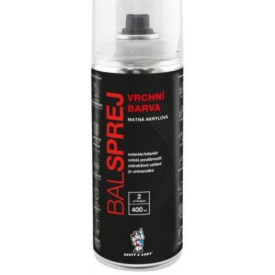 BARVY A LAKY HOSTIVAŘ vrchní barva ve spreji, Ral 9010 bílá mat, 400 ml – Sleviste.cz