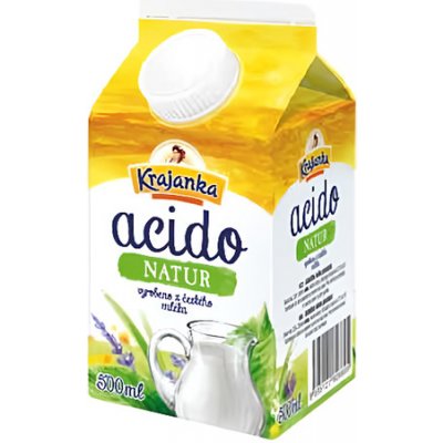Krajanka Acidofilní mléko Natural 3,6% 500ml – Zboží Dáma