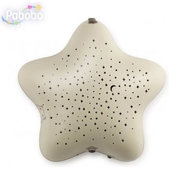Pabobo Musical Star Projector Beige Hippo