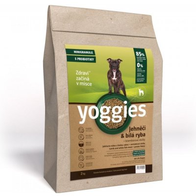 Yoggies minigranule lisované za studena s probiotiky Jehněčí maso & bílá ryba 2 kg – Hledejceny.cz