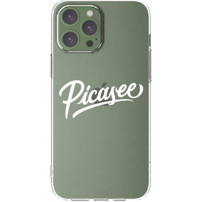 Picasee silikonový průhledný obal pro Apple iPhone 13 Pro Max - Picasee - old logo - white – Zboží Mobilmania