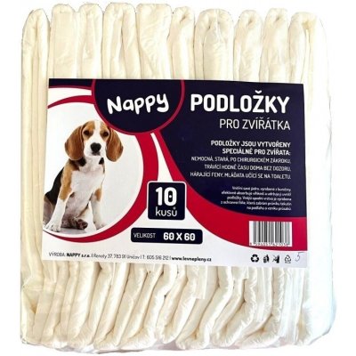 Nappy podložky pro zvířátka 60 x 60 cm 10 ks – Zboží Mobilmania