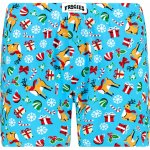 Frogies Pánske trenky Winter classic Christmas světle modrá – Zboží Dáma