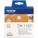 Brother 23mm x 23mm, bílá, 1000 etiket, DK11221