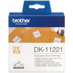 Brother 23mm x 23mm, bílá, 1000 etiket, DK11221 – HobbyKompas.cz